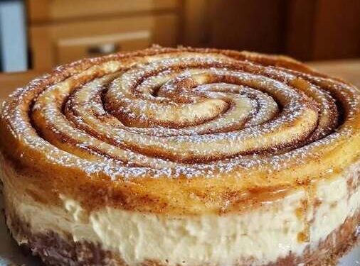 Zimtschnecken Käsekuchen mit 750 g frischkäse in 30 Minuten zubereitet