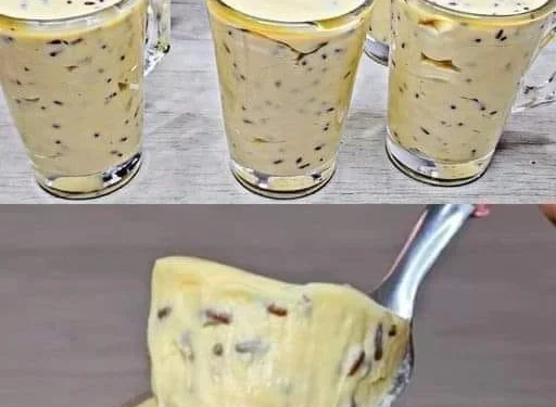 Einfaches cremiges Dessert: einfach pürieren.