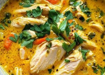 Immunstärkende Kurkuma Hühnersuppe die ich immer wieder koche