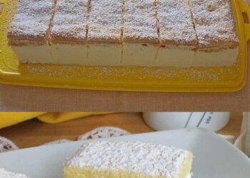 Extra leckere Zitrone Schnitten mit Mascarpone in 20 Minuten