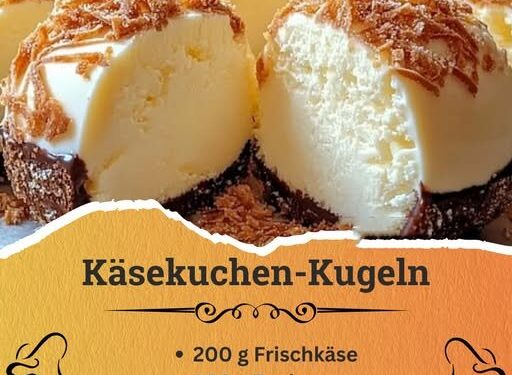 In 15 Minuten zubereitet, Käsekuchen Kugeln die immer gelingen