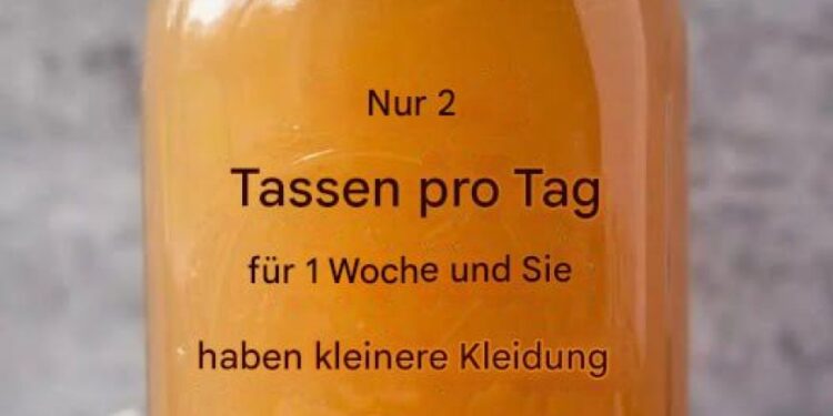 Nur 2 Tassen pro Tag für eine Woche und Sie brauchen kleinere Kleidung