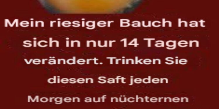 Tolles Getränk für schnellen Gewichtsverlust