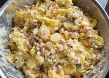 Ohne Schnickschnack, Frischer Kartoffelsalat zum Abnehmen mit 750 g Kartoffeln