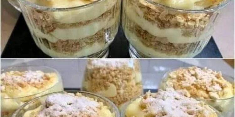 Wenn ich faul bin, mache ich immer dieses Dessert. „Napoleon im Glas“: Sie müssen sich nur die Finger lecken. In 2 Minuten gegessen