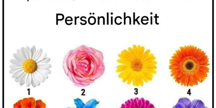 Kein Geschwätz. Die Blume, die Sie pflücken, offenbart Ihren wahren Charakterzug