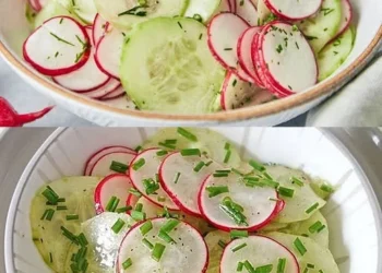 Gurkensalat mit Radieschen in 10 Minuten zubereitet