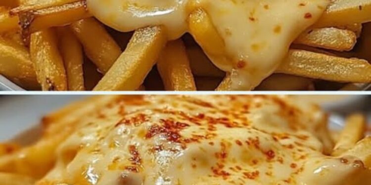 Goldene Käseglück Sauce: Die perfekte Begleitung für knusprige Pommes Frites