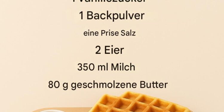 Grundrezept für hausgemachte Waffeln
