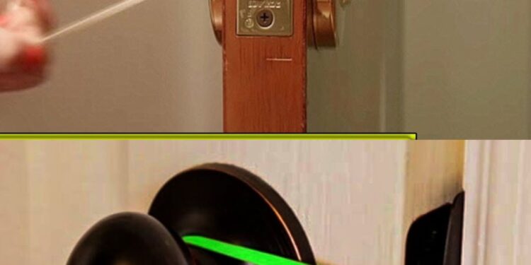 Legen Sie ein Gummiband um den Türgriff – das erspart Ihnen viel Ärger