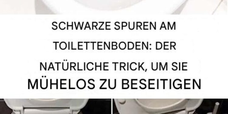Wie entfernt man schwarze Flecken auf Toiletten