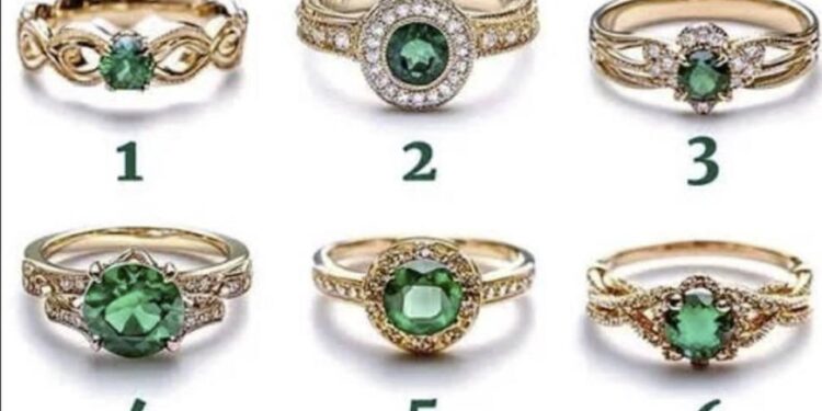 Der Ring, den Sie wählen, zeigt Ihre wahre Charakterehrung