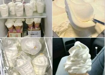 klassisches Vanilleeis