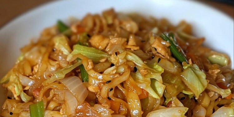 Chinakohl Nudel Pfanne