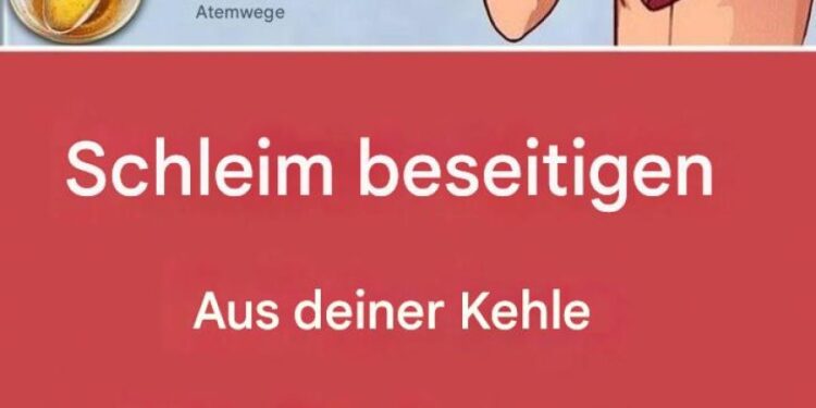 Befreien Sie Hals und Lunge mit diesem Rezept von Schleim nur 2 Zutaten