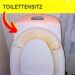 Der Trick, um gelbe Flecken auf dem WC-Sitz zu entfernen