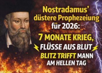 Nostradamus’ düstere Prophezeiung für 2026: Sieben Monate Krieg, „Flüsse aus Blut“ und ein Mann, den am helllichten Tag der Blitz trifft