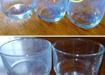 Wie man die weiße Patina von Gläsern entfernt und sie mit einem coolen Trick wieder zum Glänzen bringt