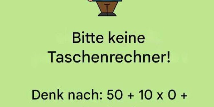 Bitte keine Taschenrechner! Dieses Mathe-Rätsel bringt gerade alle zum Grübeln