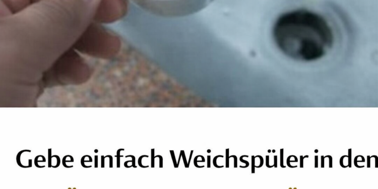 Ich schütte IMMER normalen Wasserenthärter in die Küchenspüle: Danke an den Klempner für diesen Tipp!