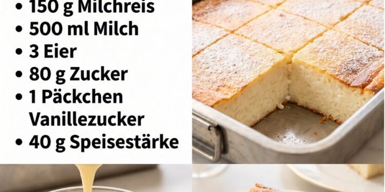 Milchreiskuchen