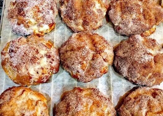 Apfelbällchen mit 250g Quark in 5 Minuten im Ofen