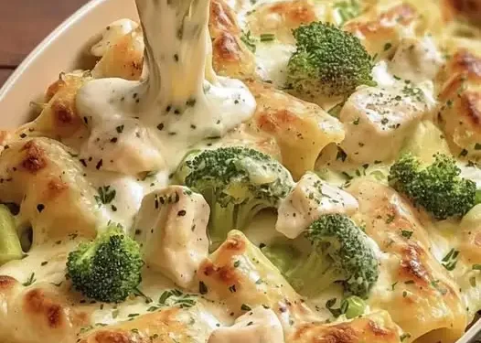 Hähnchen-Brokkoli-Auflauf Alfredo