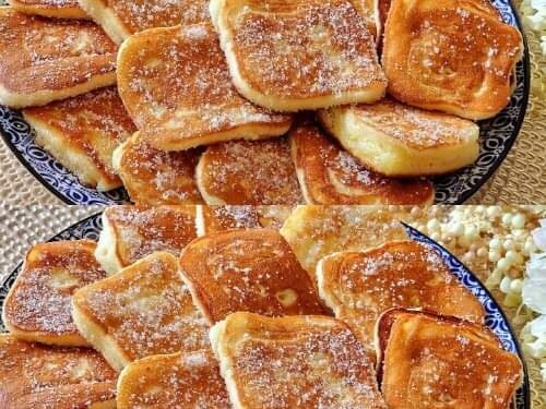 Wenn Du 1 Ei, 1 Apfel und Mehl und Milch hast, bereiten Sie dieses köstliche süße Rezept!