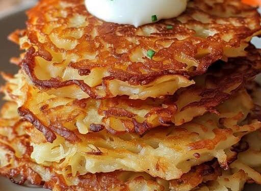 Omas Kartoffelpuffer backe ich 2x die Woche, superschnell zubereitet!