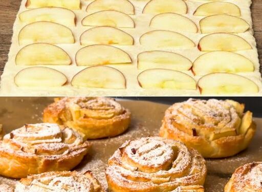 Nur Blätterteig und 3 Äpfel, das Dessert ist in 10 Minuten fertig!