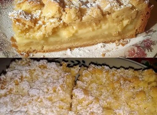 Streuselkuchen mit Vanillepudding backe ich sicher 2x pro Woche!