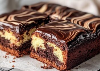 Marmorkuchen vom Blech – Saftig & Schnell!