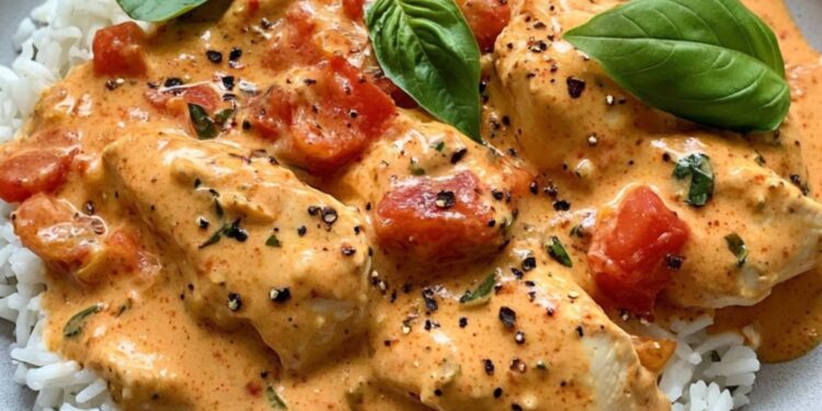 Hähnchen mit Reis und Tomatensoße – Einfach & Herzhaft!