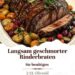 Langsam geschmorter Rinderbraten mit Cranberry-Balsamico-Glasur