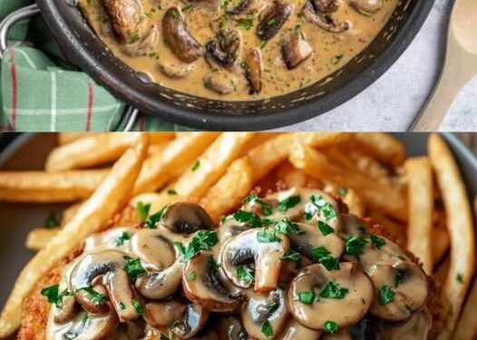 Jägersauce besser als im Restaurant mit 300g Champignons!