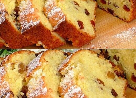 Ich nehme 250g Sahnequark und 200g Rosinen für den leckeren Kuchen!