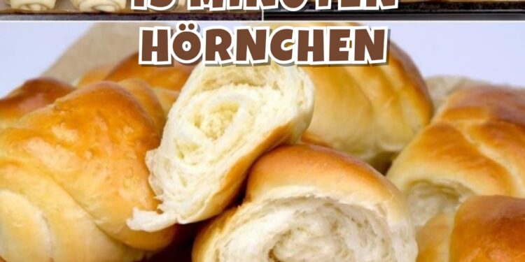 15 MINUTEN HÖRNCHEN besser als vom Bäcker, fluffig zart