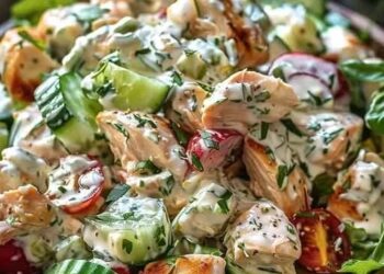 Griechischer Hahnchen Salat Mit 200 G Tzatziki