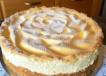 Quark-Schneekuchen mit Vanillepudding – Ein winterlicher Kuchentraum!
