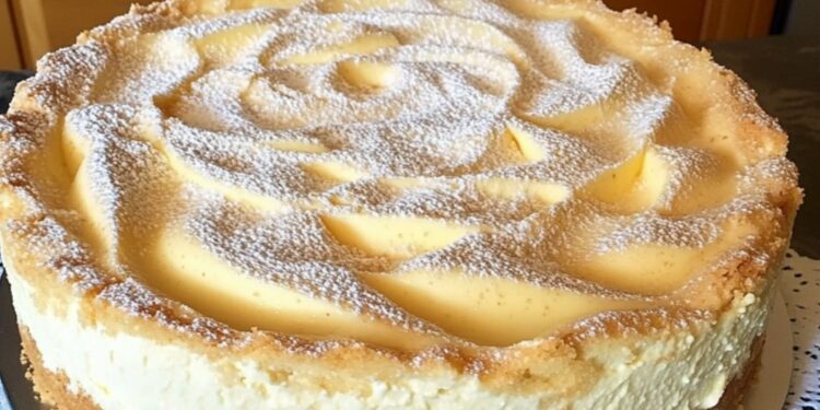 Quark-Schneekuchen mit Vanillepudding – Ein winterlicher Kuchentraum!
