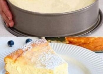Ich verrühre 850 g Quark mit Puddingpulver fur Quarkkuchen in 5 Minuten