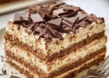Butterkekskuchen ohne Backen – Cremig & Schokoladig!