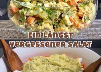 Ein längst vergessener Salat, aber sehr lecker aus einfachen Produkten! Keine Mayonnaise