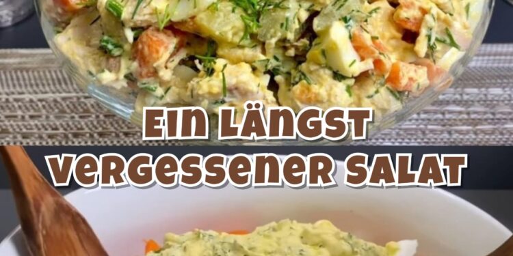 Ein längst vergessener Salat, aber sehr lecker aus einfachen Produkten! Keine Mayonnaise