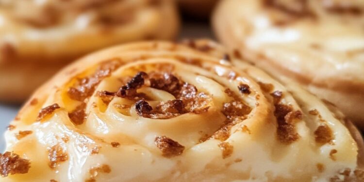 Zimtschnecken-Käsekuchen mit Keksboden