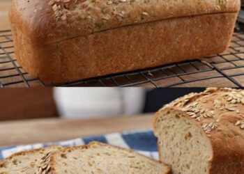 Haferbrot mit 450g Quark ohne Hefe, voller Nährstoffe!