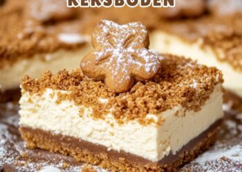 Spekulatius-Käsekuchen mit knuspriger Streuselkruste