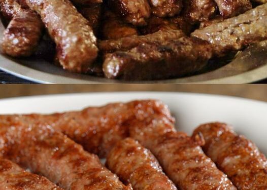 Cevapcici mit 500 g gemischtes Hackfleisch, das Original Rezept