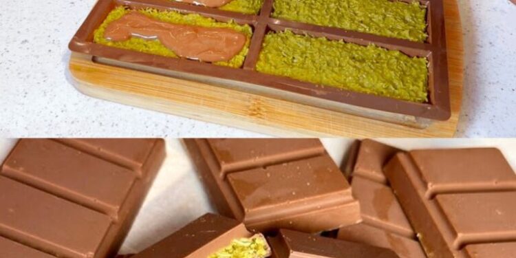 Dubai Schokolade mit 200 g Vollmilchschokolade das einfachste Rezept!