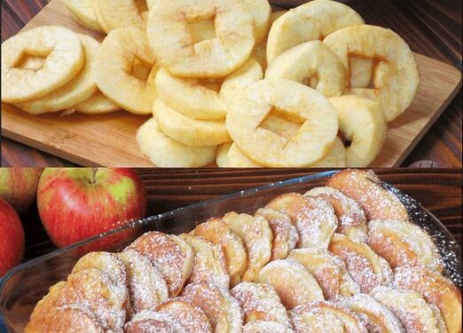 Joghurt Apfelringe die backe ich fast 2x die Woche!